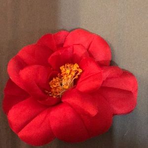 Chanel Camilla flower silk pin brooch authentic